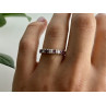 925 Sterling Silver Pink Spinel & CZ Ring Size 7