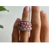 925 Sterling Silver Morganite & CZ Ring Size 5.5 Judith Ripka