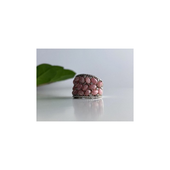 925 Sterling Silver Morganite & CZ Ring Size 5.5 Judith Ripka