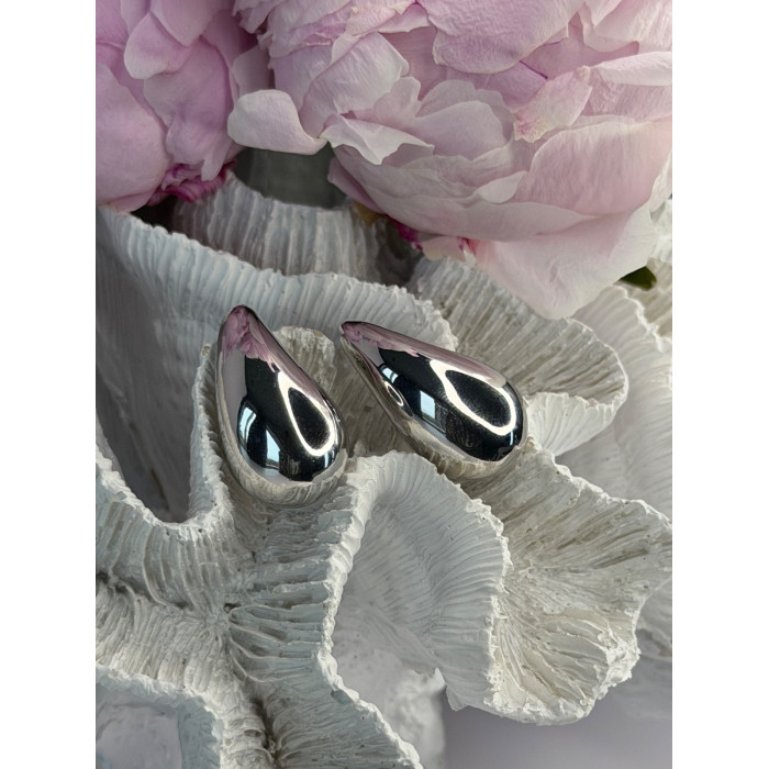 925 Sterling Silver Drop Earrings Length 1.25 inch