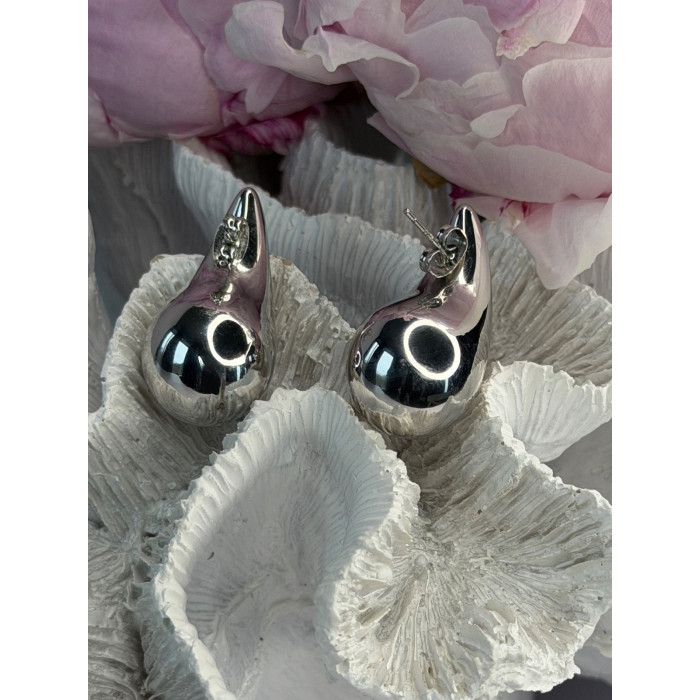 925 Sterling Silver Drop Earrings Length 1.25 inch