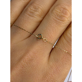 10K Yellow Gold Prasiolite & Diamond Necklace Length 18 inch