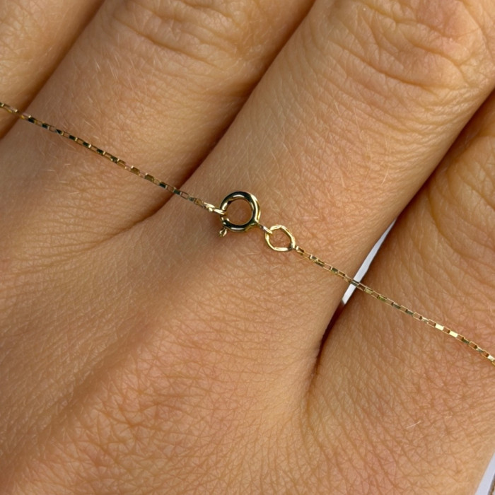10K Yellow Gold Prasiolite & Diamond Necklace Length 18 Inch