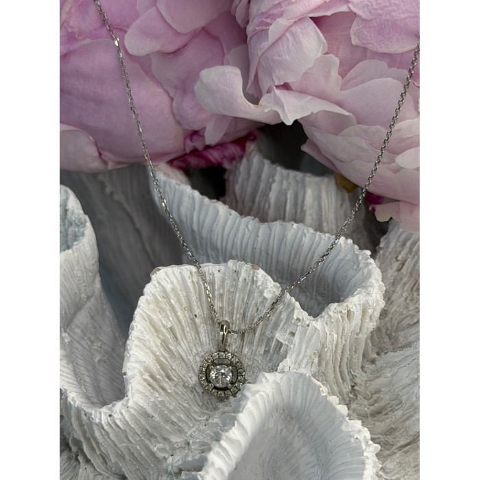 14K White Gold Diamonds tcw 0.36 ct Necklace