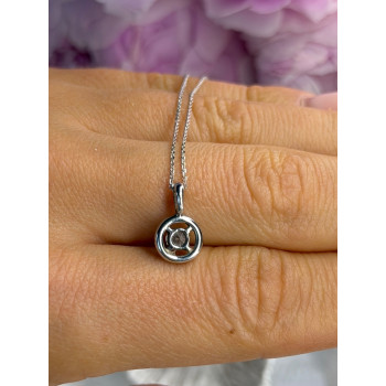 14K White Gold Diamonds tcw 0.36 ct Necklace