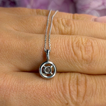 14K White Gold Diamonds tcw 0.36 ct Necklace