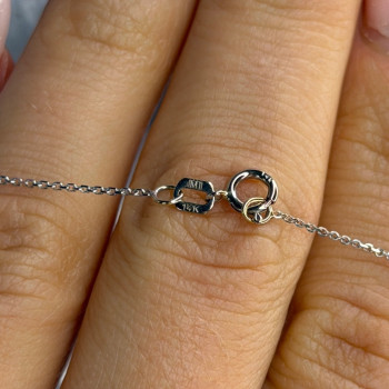 14K White Gold Diamonds tcw 0.36 ct Necklace