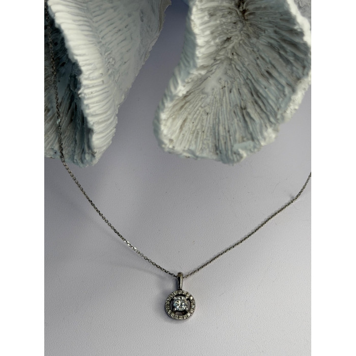 14K White Gold Diamonds tcw 0.36 ct Necklace