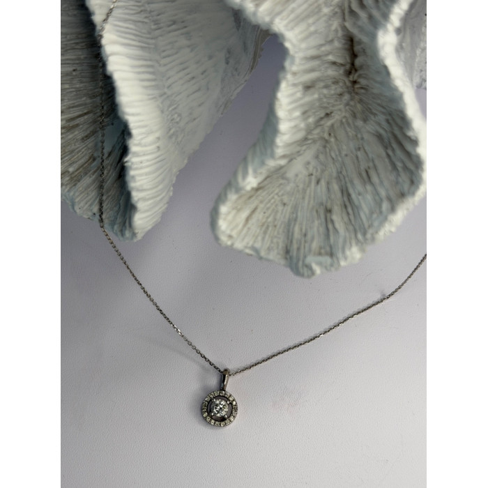 14K White Gold Diamonds tcw 0.36 ct Necklace