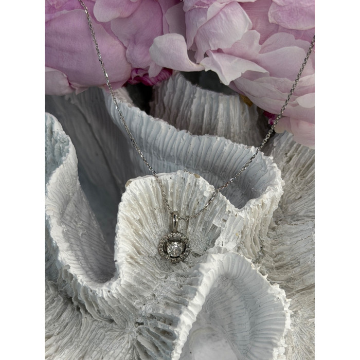 14K White Gold Diamonds tcw 0.36 ct Necklace