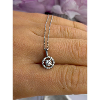 14K White Gold Diamonds tcw 0.36 ct Necklace