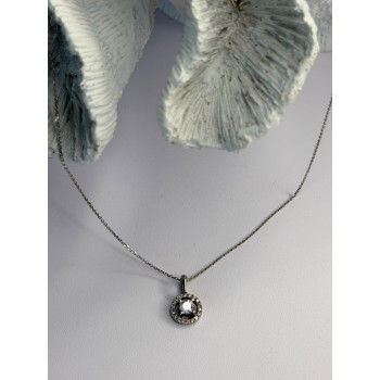 14K White Gold Diamonds tcw 0.36 ct Necklace