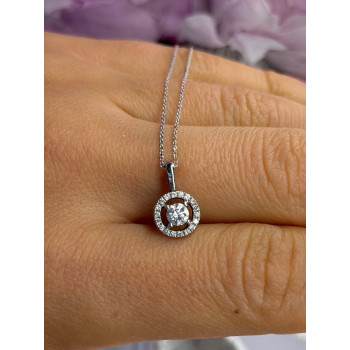 14K White Gold Diamonds tcw 0.36 ct Necklace