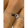 14K White Gold Pendant & 10K White Gold Chain Topaz
