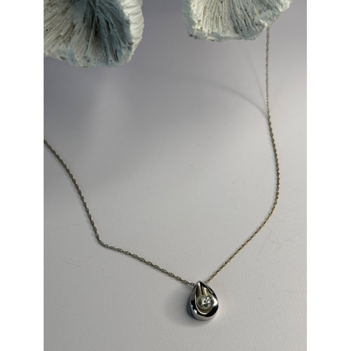 Elegant 14K White Gold Diamond 0.25 ct Necklace
