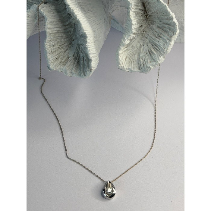 Elegant 14K White Gold Diamond 0.25 ct Necklace