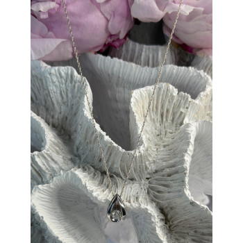 Elegant 14K White Gold Diamond 0.25 ct Necklace