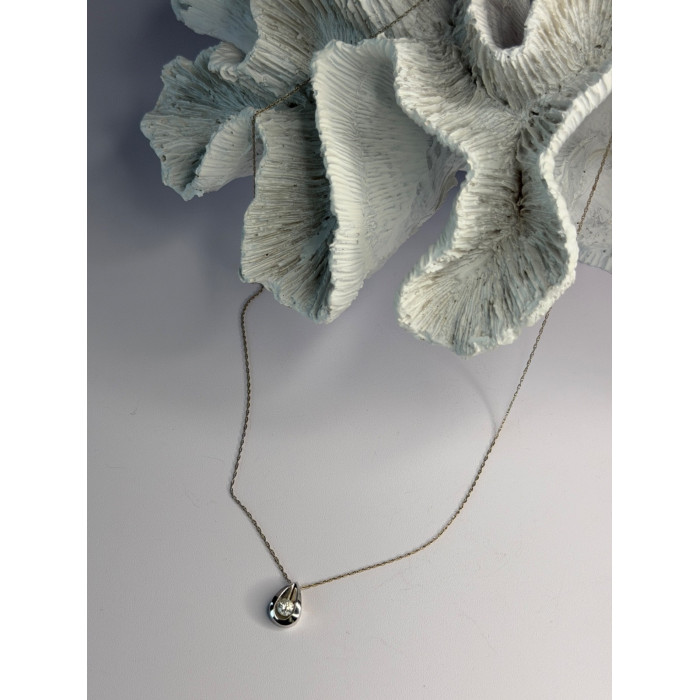 Elegant 14K White Gold Diamond 0.25 ct Necklace