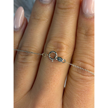 Elegant 14K White Gold Diamond 0.25 ct Necklace