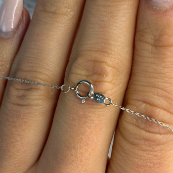 Elegant 14K White Gold Diamond 0.25 ct Necklace