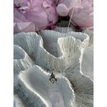 Elegant 14K White Gold Diamond 0.25 ct Necklace