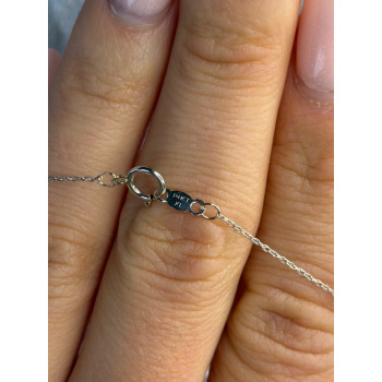 Elegant 14K White Gold Diamond 0.25 ct Necklace