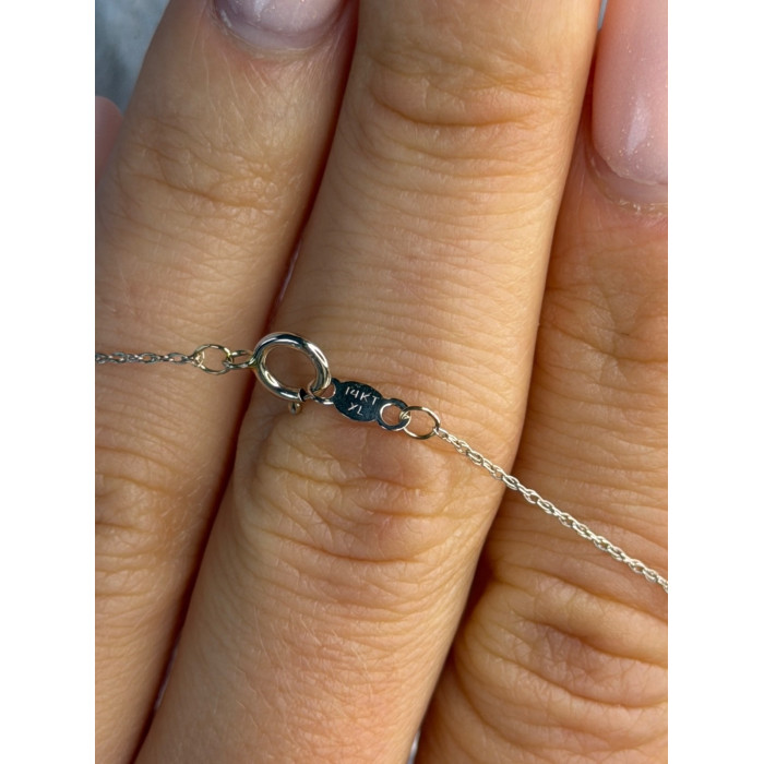 Elegant 14K White Gold Diamond 0.25 ct Necklace