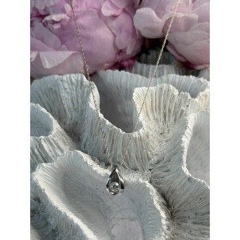 Elegant 14K White Gold Diamond 0.25 ct Necklace