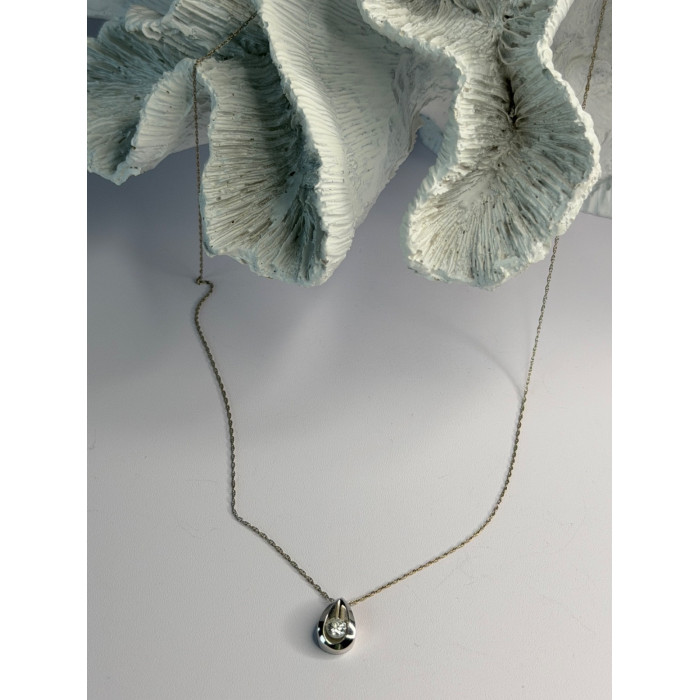 Elegant 14K White Gold Diamond 0.25 ct Necklace