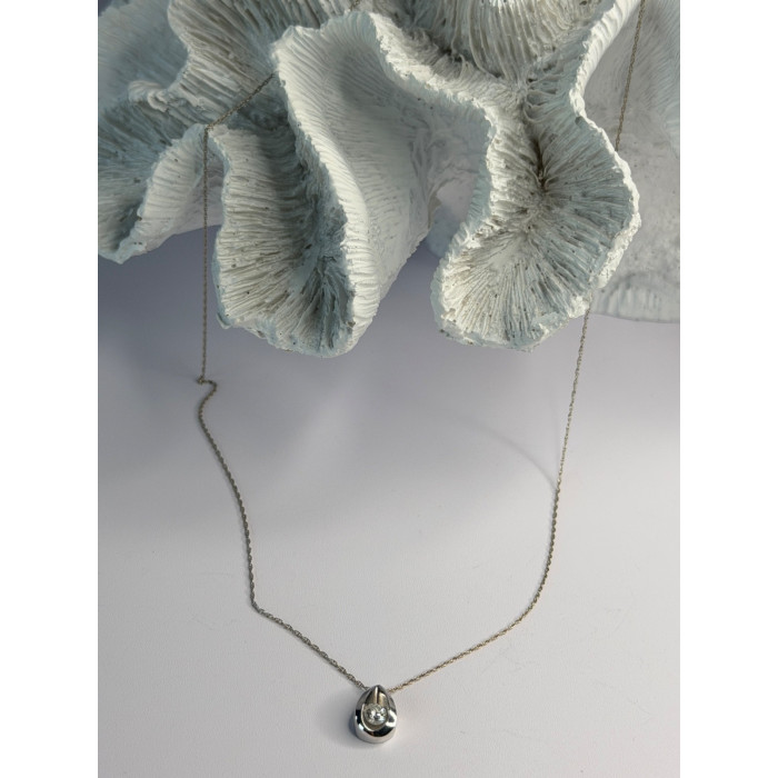 Elegant 14K White Gold Diamond 0.25 ct Necklace