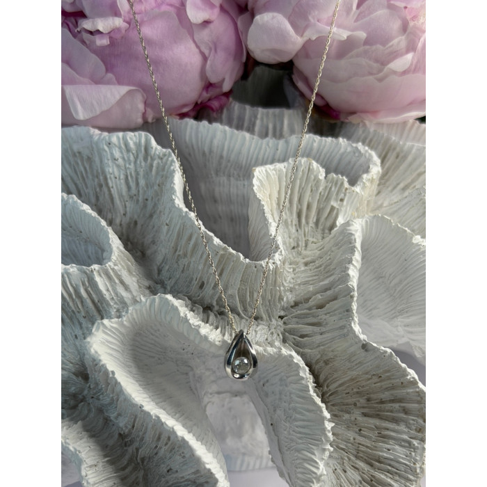 Elegant 14K White Gold Diamond 0.25 ct Necklace