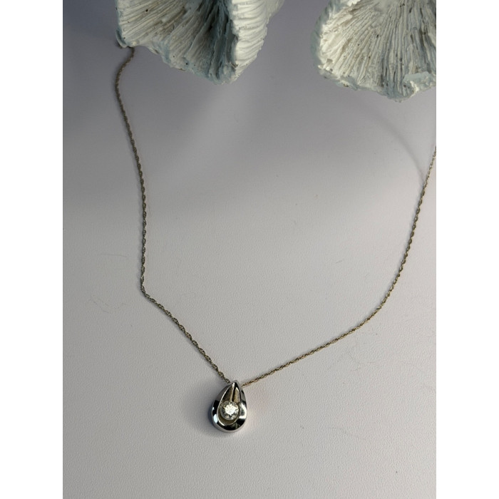 Elegant 14K White Gold Diamond 0.25 ct Necklace