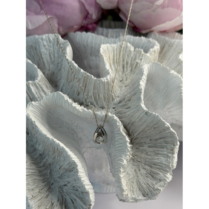 Elegant 14K White Gold Diamond 0.25 ct Necklace