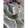 14K Yellow Gold Topaz Ruby Sapphire Diamond Necklace Butterfly