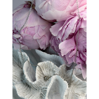 MSCO 14K White Gold Diamond 0.44 ct Necklace