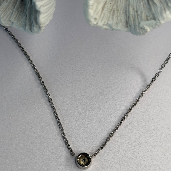 Msco 14K White Gold Diamond 0.44 ct Necklace