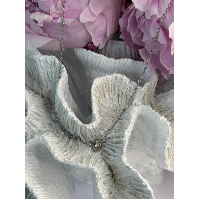 MSCO 14K White Gold Diamond 0.44 ct Necklace