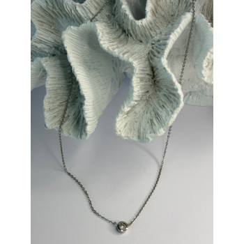 MSCO 14K White Gold Diamond 0.44 ct Necklace