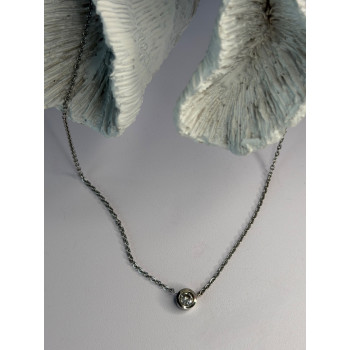 MSCO 14K White Gold Diamond 0.44 ct Necklace