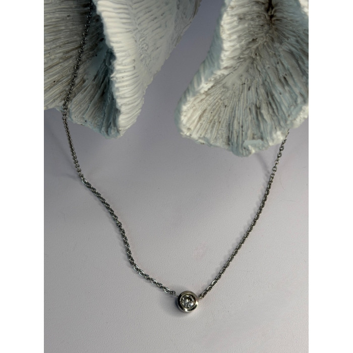 MSCO 14K White Gold Diamond 0.44 ct Necklace