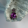 10K White Gold Pink Topaz Heart Pendant