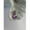 10K White Gold Pink Topaz Heart Pendant