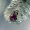 10K White Gold Pink Topaz Heart Pendant