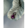 10K White Gold Pink Topaz Heart Pendant