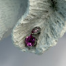10K White Gold Pink Topaz Heart Pendant