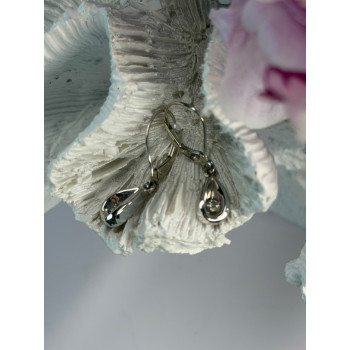 14K White Gold Diamond 0.12 ct Earrings