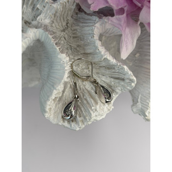 14K White Gold Diamond 0.12 ct Earrings