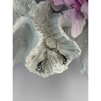 14K White Gold Diamond 0.12 ct Earrings