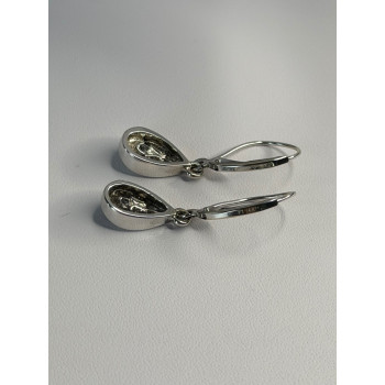 14K White Gold Diamond 0.12 ct Earrings