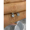 ZEI 14K White Gold Diamond tcw 0.14 ct Stud Earrings